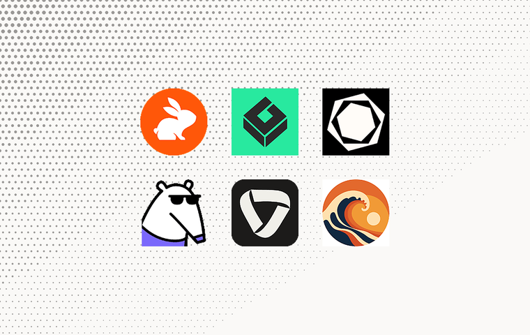 Agentic code review: the compared products as a logo collection grid