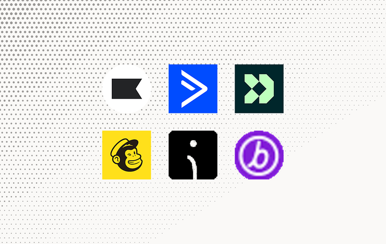 Marketing automation and lifecycle messaging: the compared products as a logo collection grid