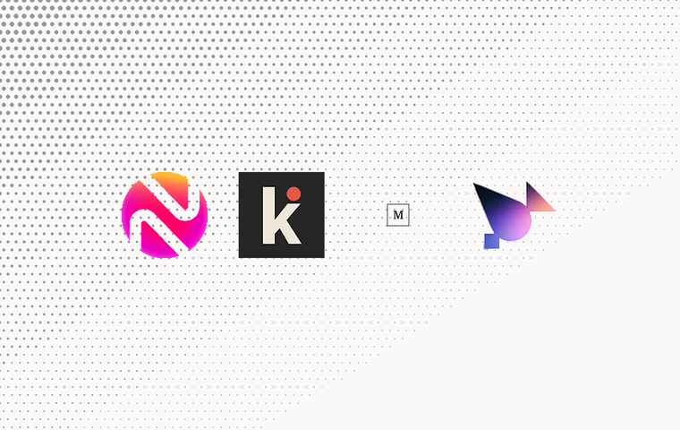 Notification infrastructure: the compared products as a logo collection grid